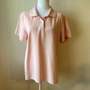 🌸L.L.Bean Women's 100% Cotton  Polo (Relaxed Fit, L)  Your Go-To for Comfort